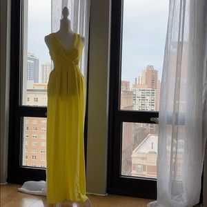 Yellow Unique Bodysuit Dress
